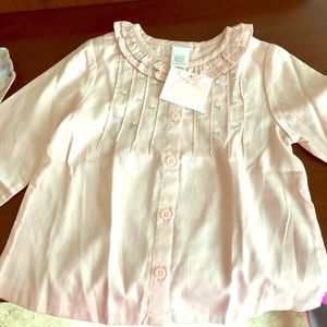 Janie and Jack pleated dress shirt -- SOLD, NOT AVAILABLE